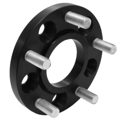 Spurverbreiterung 25mm Schwarz Eloxiert